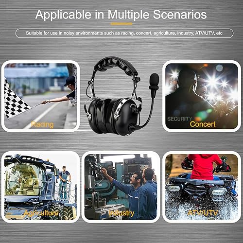 Miniatura 9 de Retevis Auriculares Walkie Talkie con reducción de ruido, soporte de metal elástico, para RT21 RT68 RA89, compatible con Baofeng UV-5R 5RM Pxton