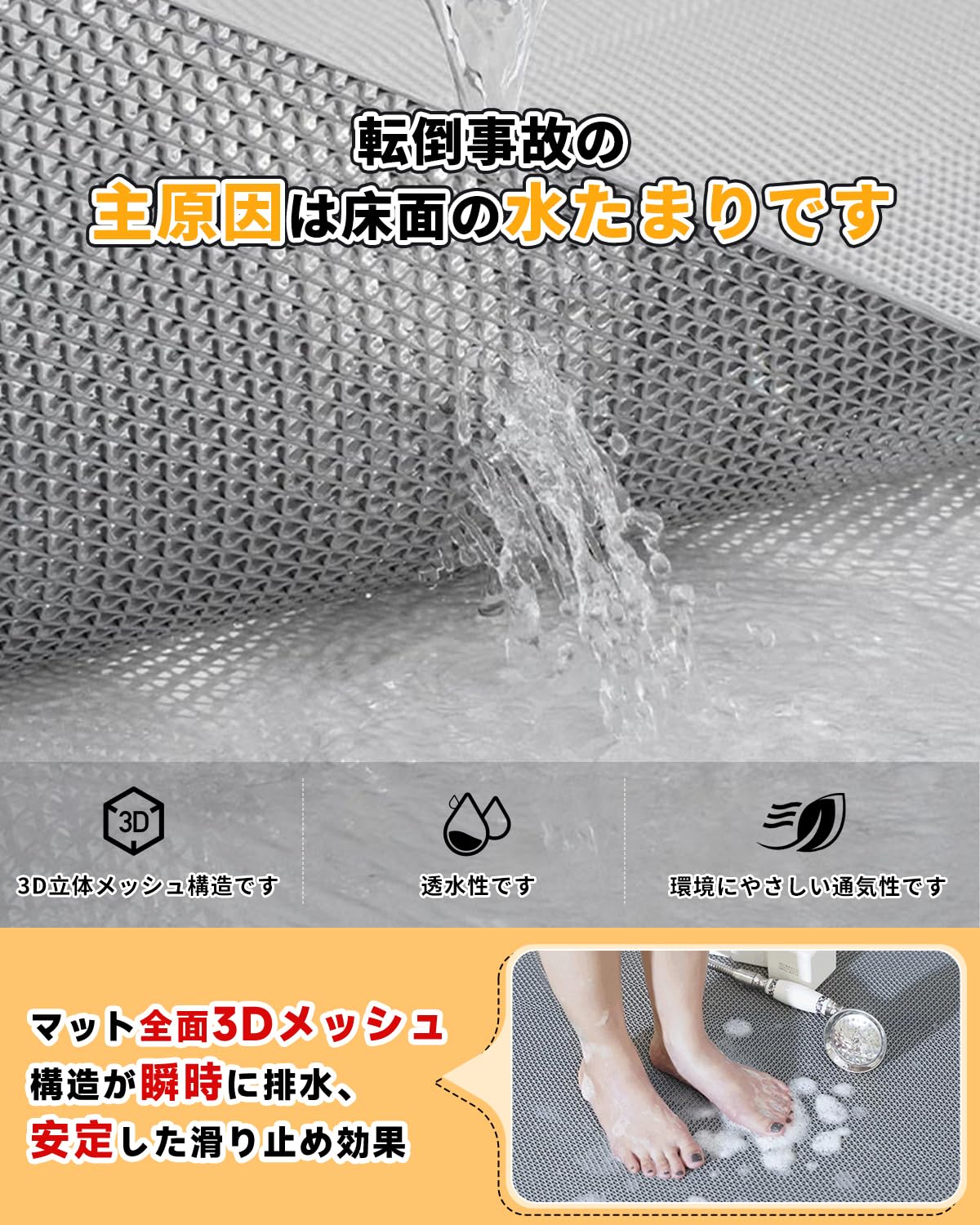 Amazon｜SnailM-JOY 滑り止めマット 高規格5.5mm厚 PVC材質 滑り止め