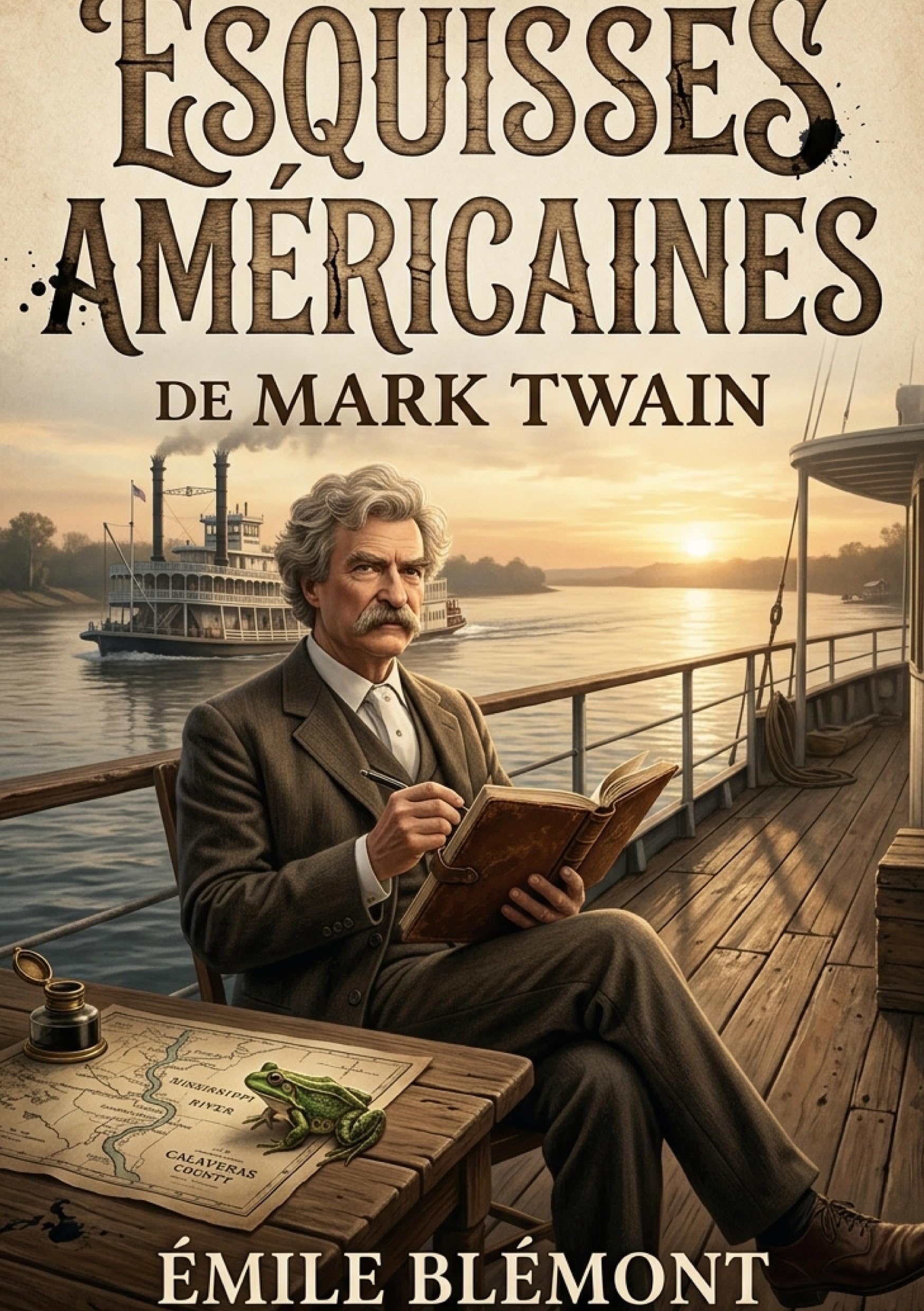 Esquisses américaines de Mark Twain: Des récits humoristiques et satiriques offrant un regard unique sur la société américaine du XIXe siècle, traduits et adaptés par Emile Blémont.