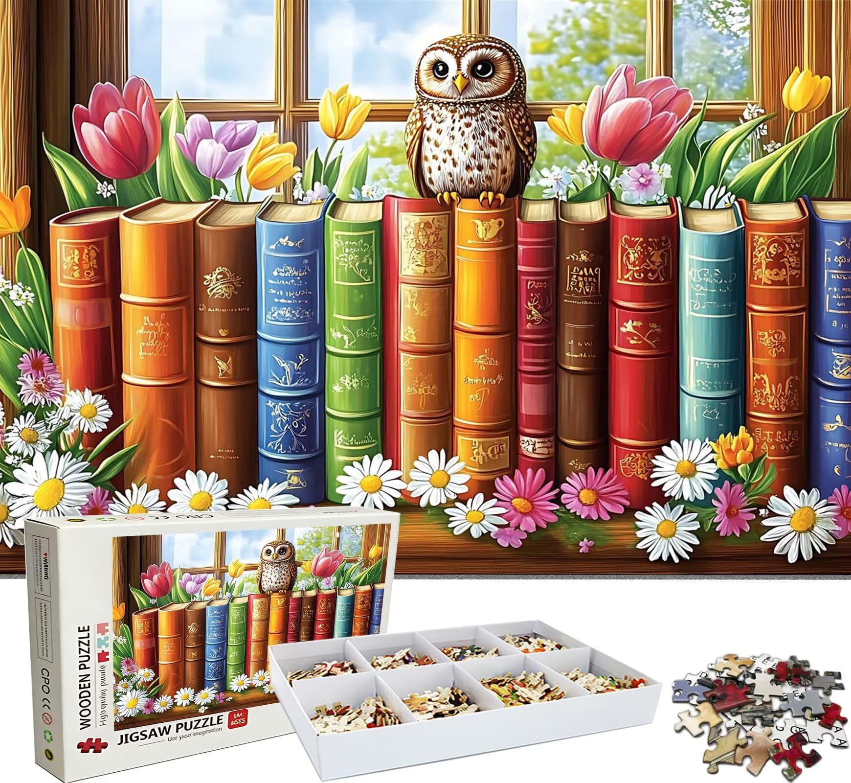 Puzzle 3000 elementów, drewniane puzzle dla dorosłych - Impossible Puzzle 122 x 81 cm niffy gra myśleniowa i łamigłówka dla kobiet i mężczyzn, gra rodzinna na wieczory z grami, prezent dla kobiet