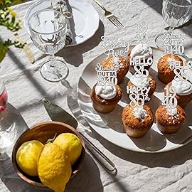 30 PCS 85th Birthday Cupcake Toppers Glitter Eighty Five Happy 85 Straight Outta 1940 Cupcake Picks for Cheers to 85 Fabulous 85th Birthday Anniversary Party Cake Decorations Supplier Silver