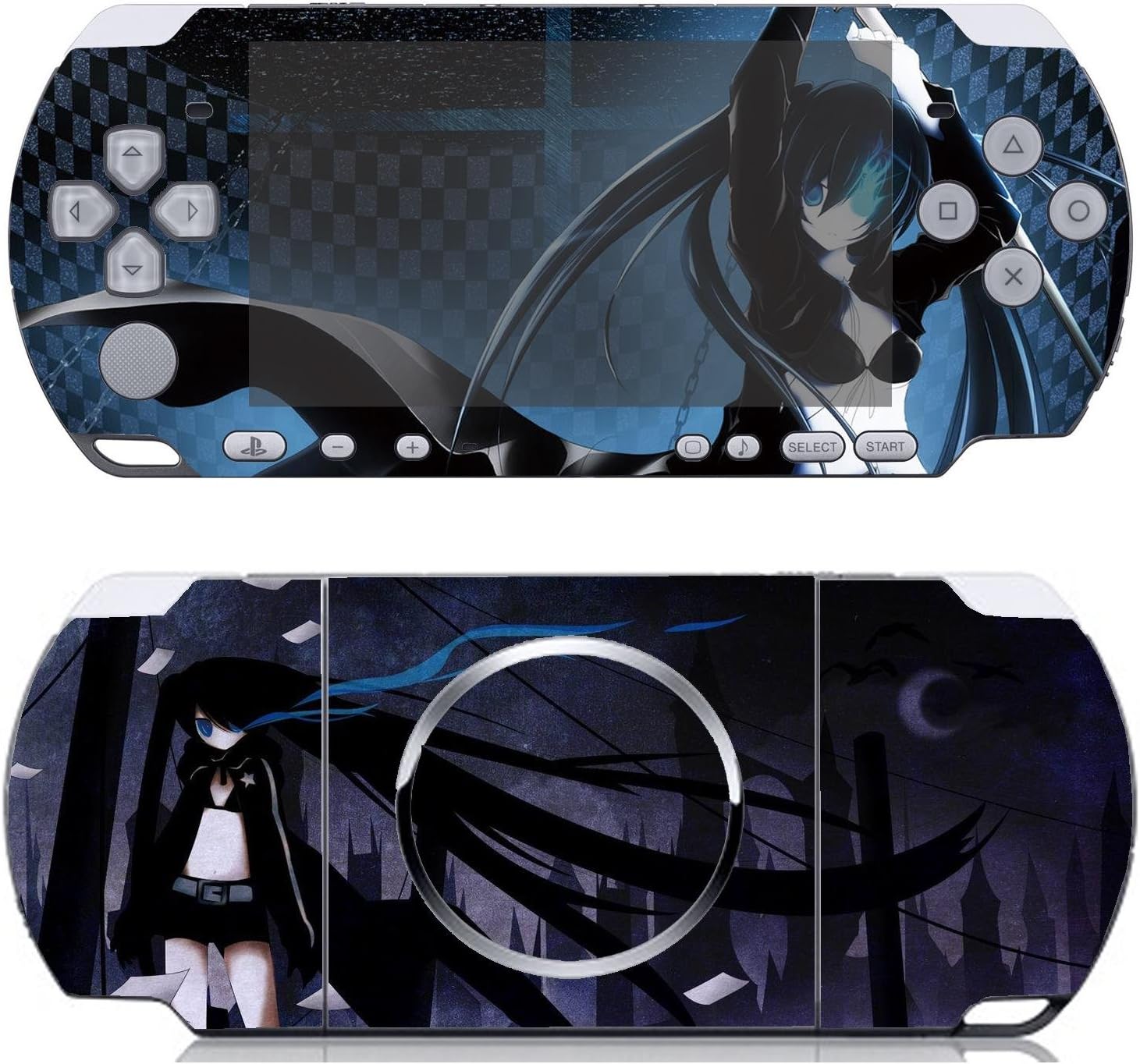 Black Rock Vinyl Decal Skin Sticker for Sony PSP 3000