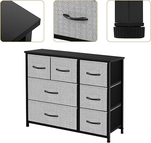 Miniatura 5 de AZL1 Life Concept Organizador de muebles de almacenamiento para tocador, unidad grande de pie para dormitorio, oficina, entrada, sala de estar y