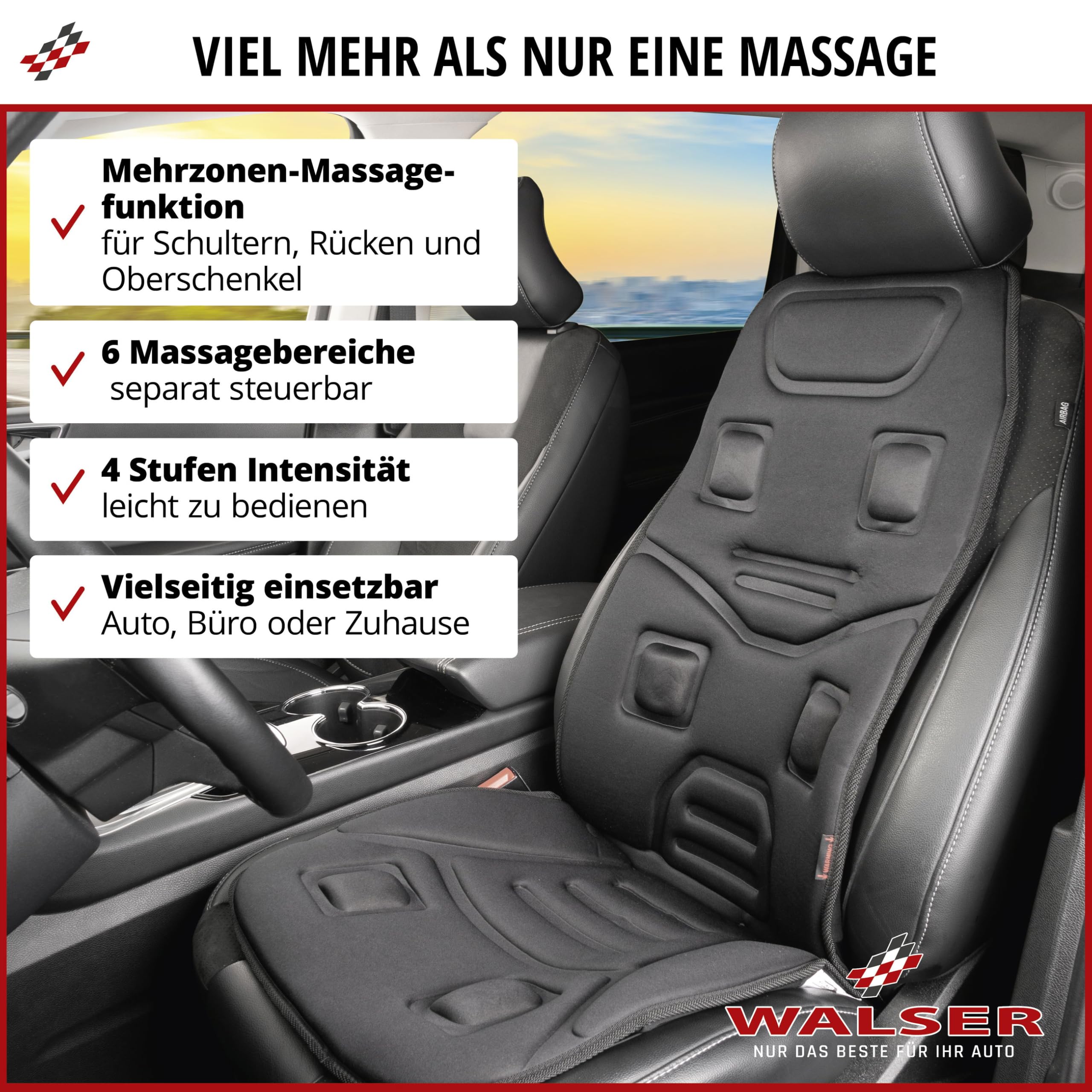 Walser Funda de Asiento Relax Drive con 5 Programas de Masaje