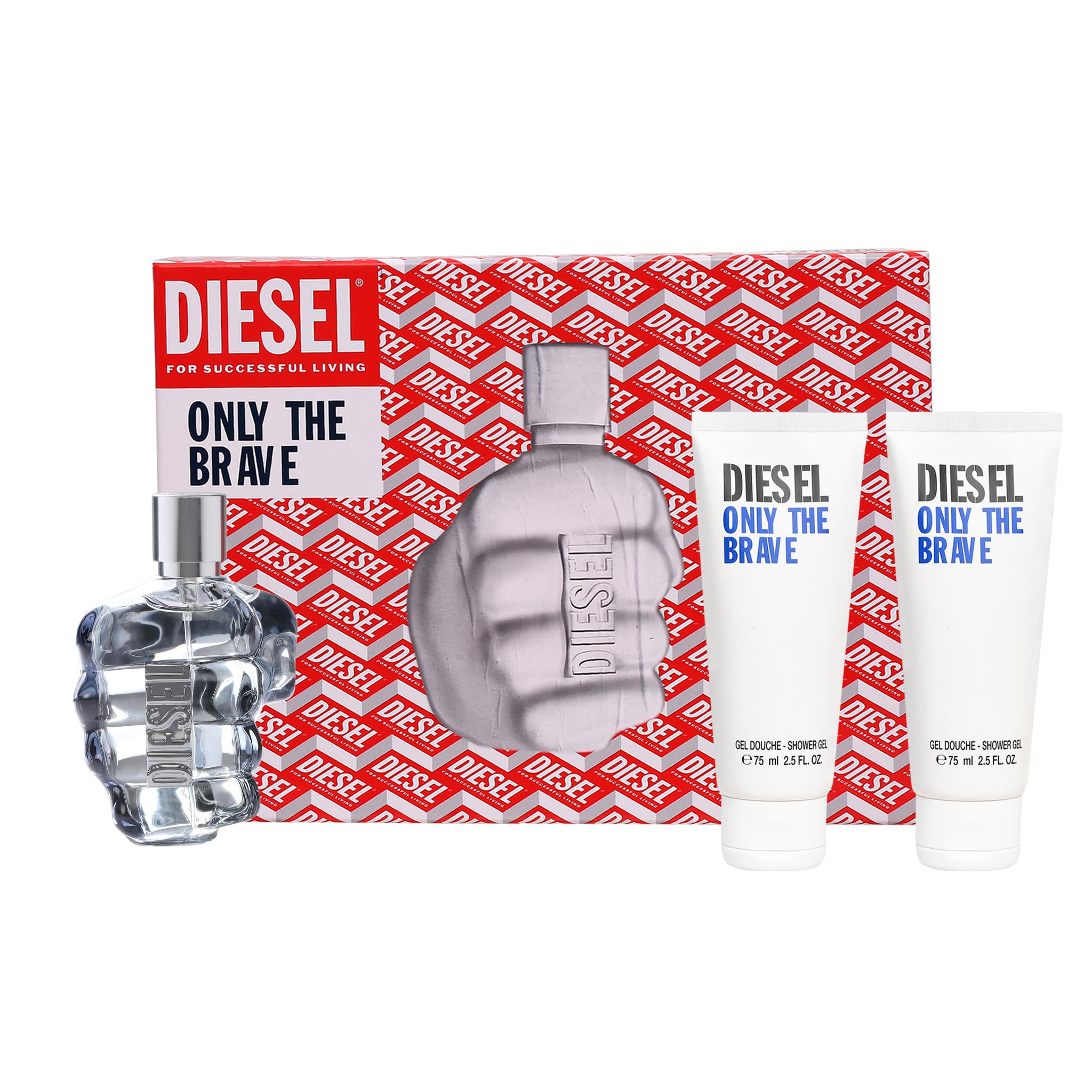 Diesel Only The Brave Set (Eau de Toilette 125ml + 2 x Shower Gel 75ml)-picture-47