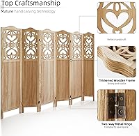 Vista 45 de Panel divisor de habitación de 4 paneles, pared divisora de habitación de 5.6 pies de alto y pantalla de privacidad plegable, panel divisor de pared