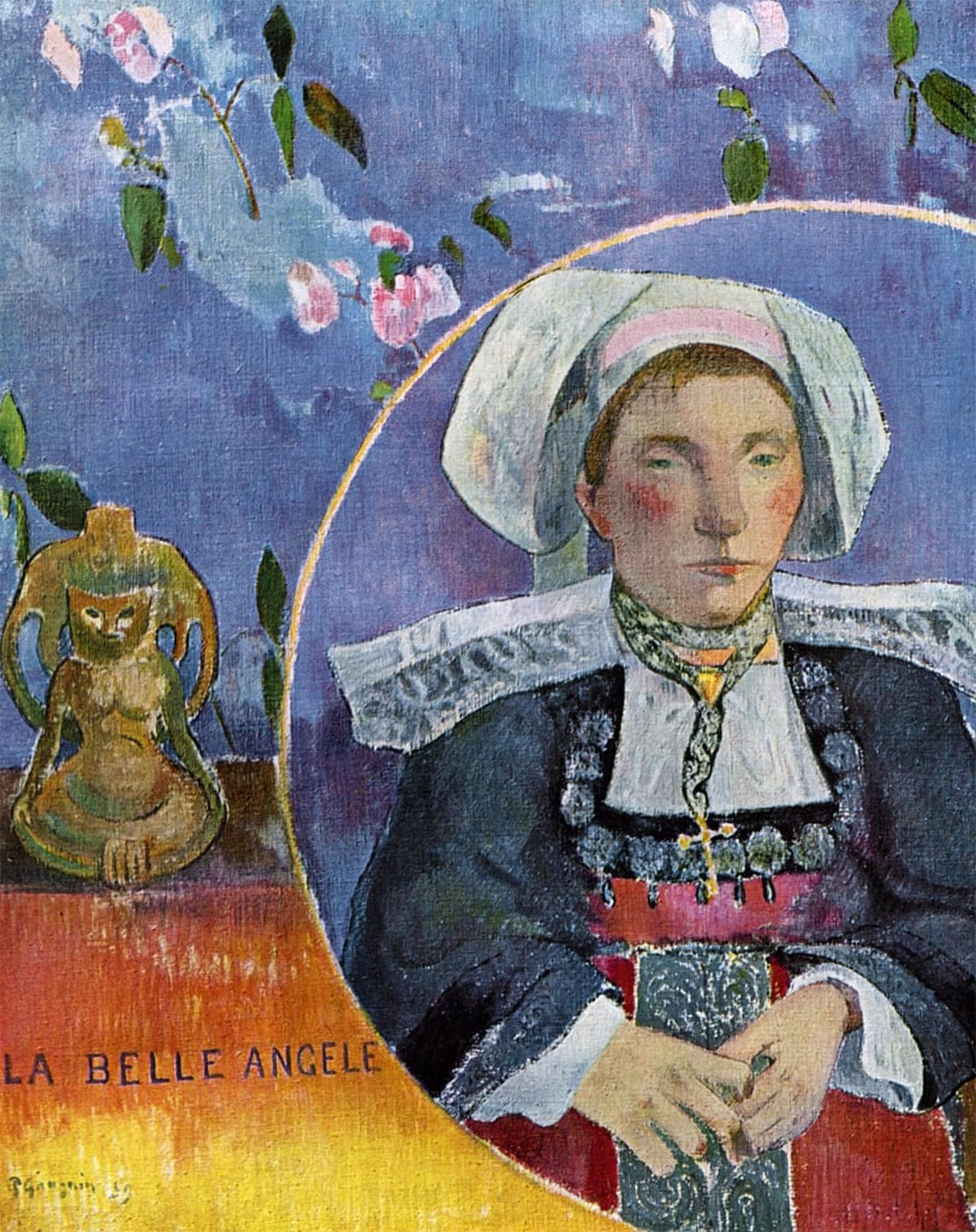 Serendipitp No Frame Retro Picture Poster Wall Art Pictures Painting The Belle Angele By Paul Gauguin Wall Art Canvas Print For Wall Decor 60X90cm