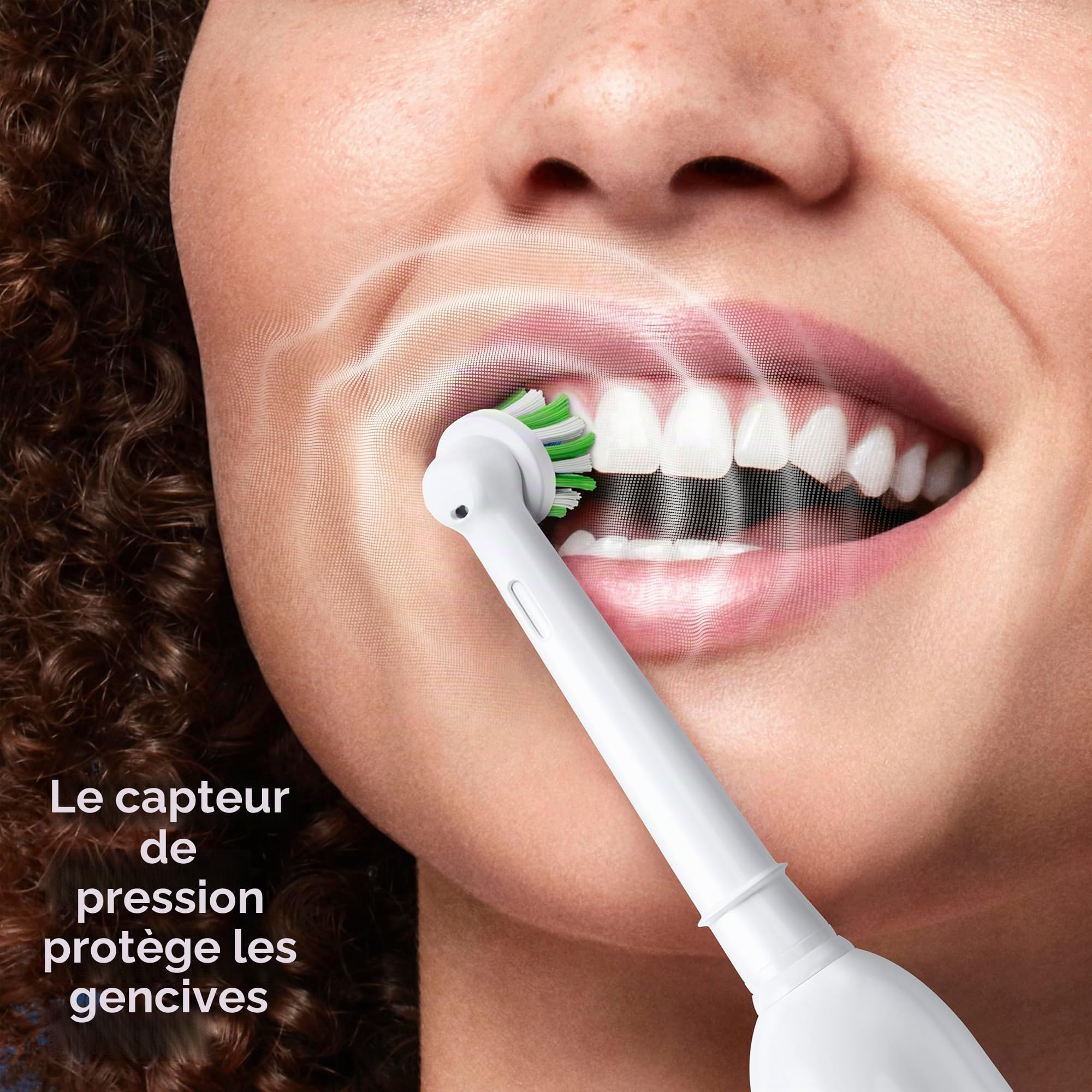 Oral-b Pro 1000 Crossaction Lot de 2 brosses à dents électriques Noir et blanc