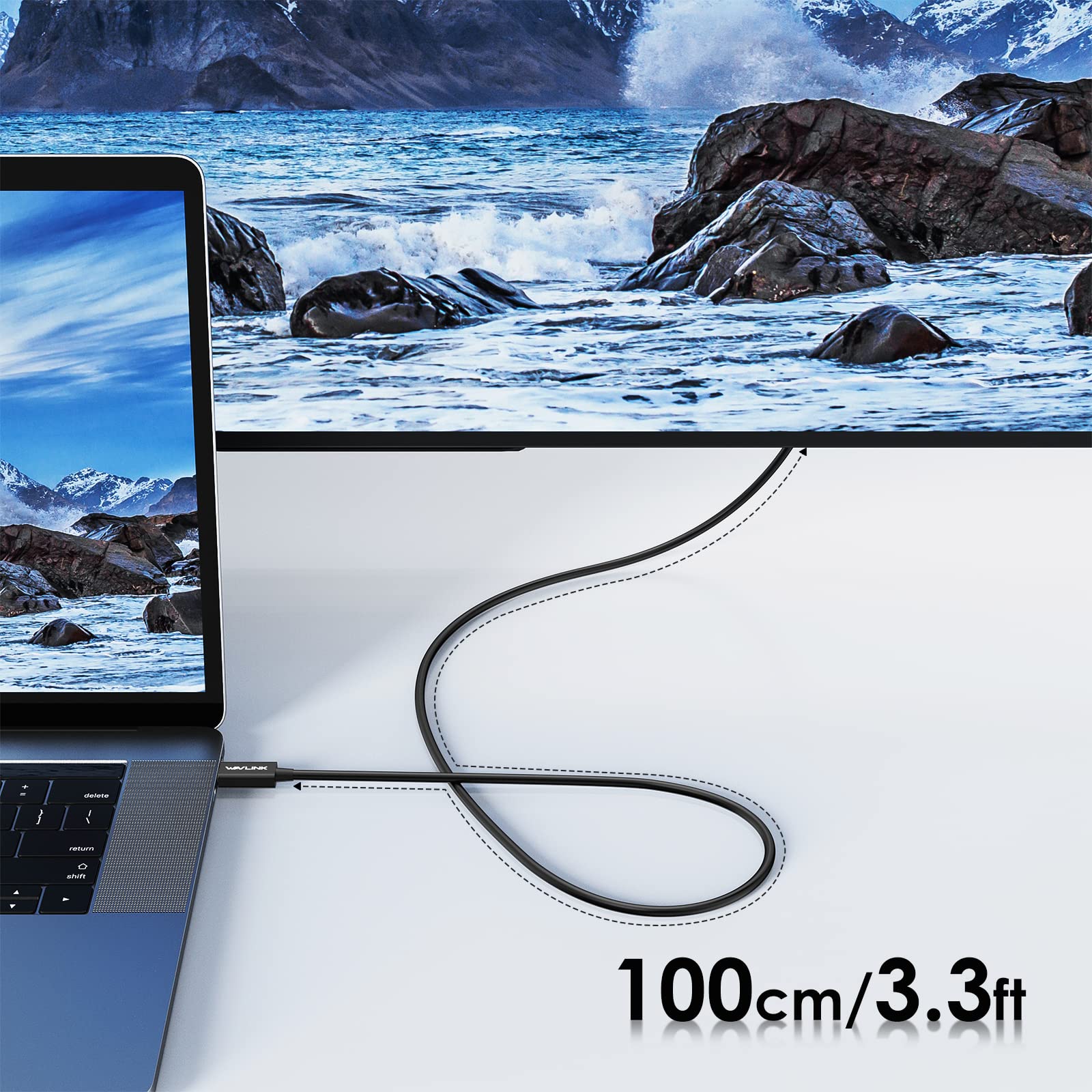 WAVLINK WL-ST406C (40Gbps対応ケーブル1m付き) WAVLINK WL-ST406C (40Gbps対応ケーブル1m付き) - メルカリ