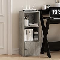 Vista 334 de Furinno - Estantería de cubos de 5 niveles serie Luder para libros y almacenamiento, color negro