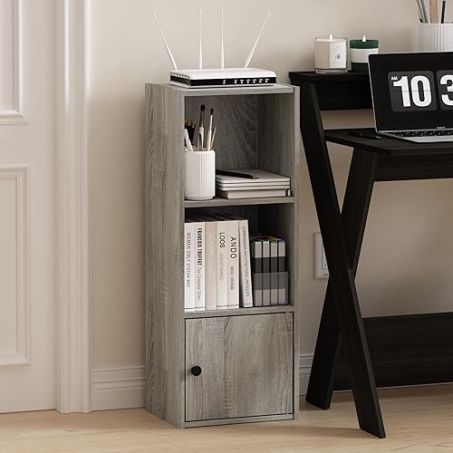 Miniatura 305 de Furinno - Estantería de cubos de 2 niveles serie Luder para libros y almacenamiento, color roble francés Roble francés,Pino