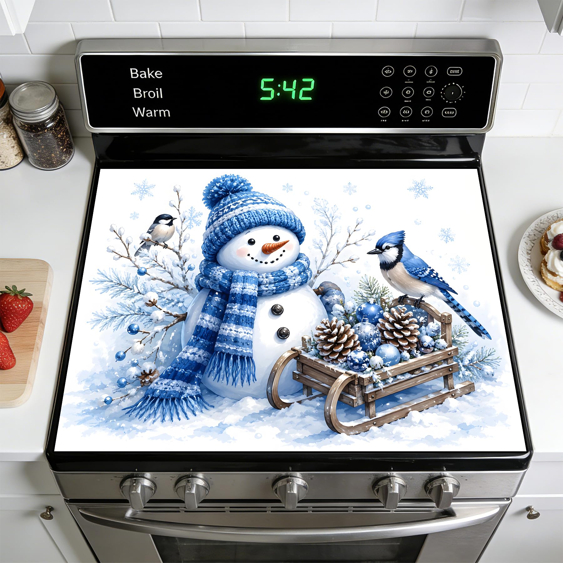 Stove Top Cover for Glass Electric Stove, Absorbent Diatomite Non-Slip Mat