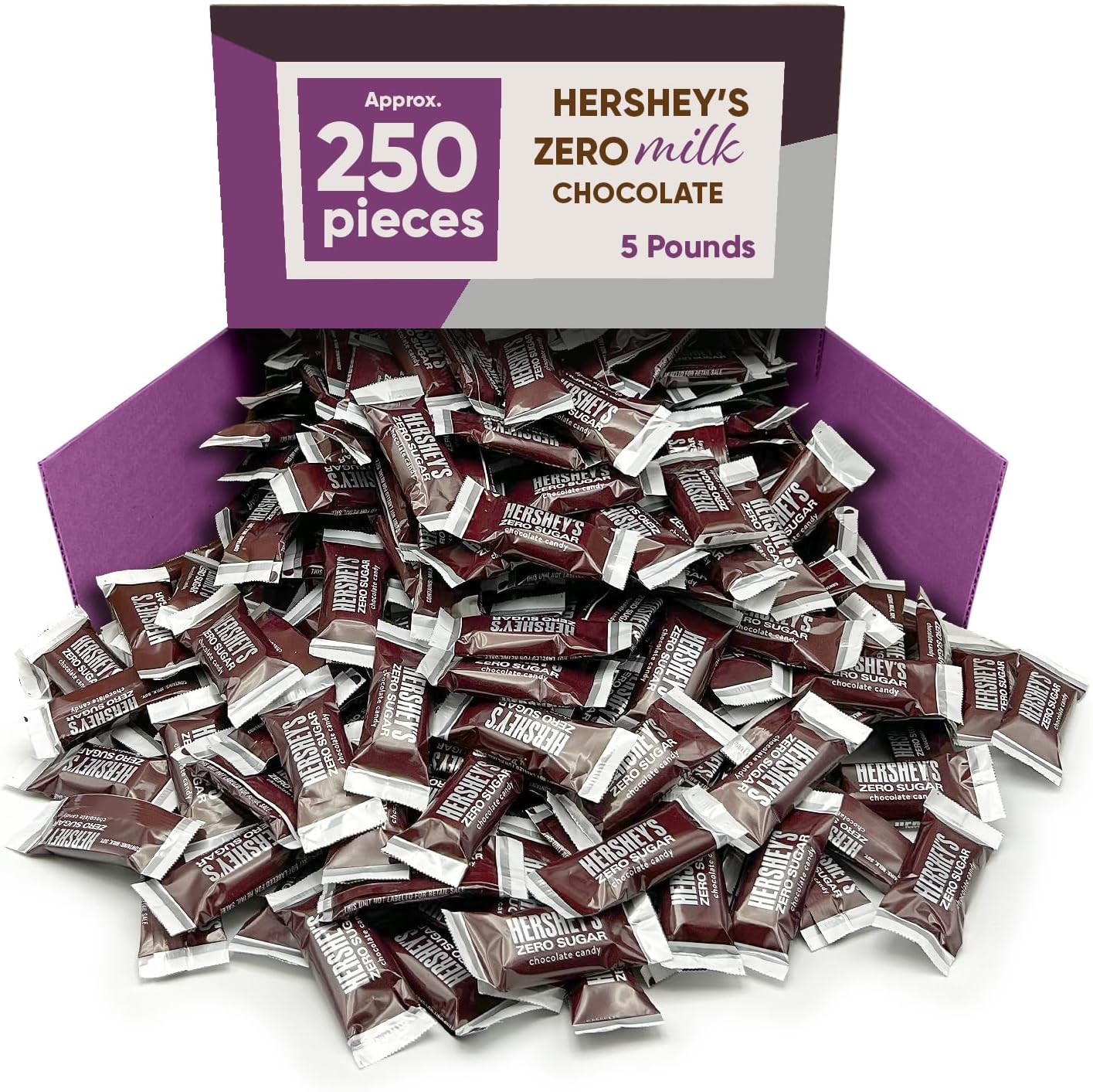 Hershey Sugar Free Milk Chocolate Miniature Bars 1 Pound