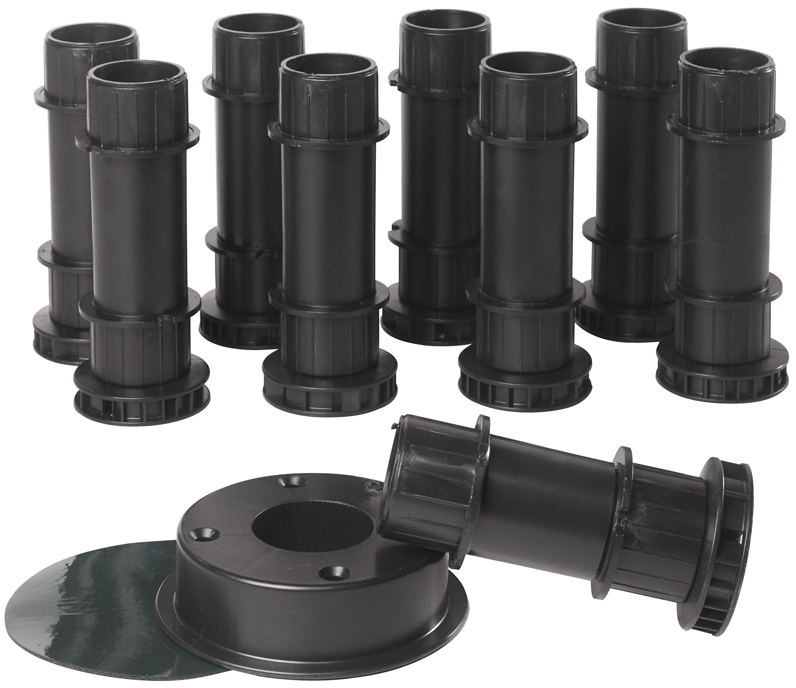 Jacob Delafon E62750-00 - Kit elevador de 9 patas de 80 a 90 cm, color negro