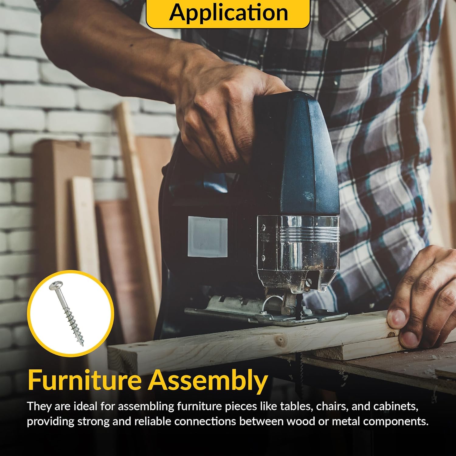 Brixwell SRW21679401 Zip R Screw, Pan Head with Partially Threaded,Zinc Plated Pack of 1000