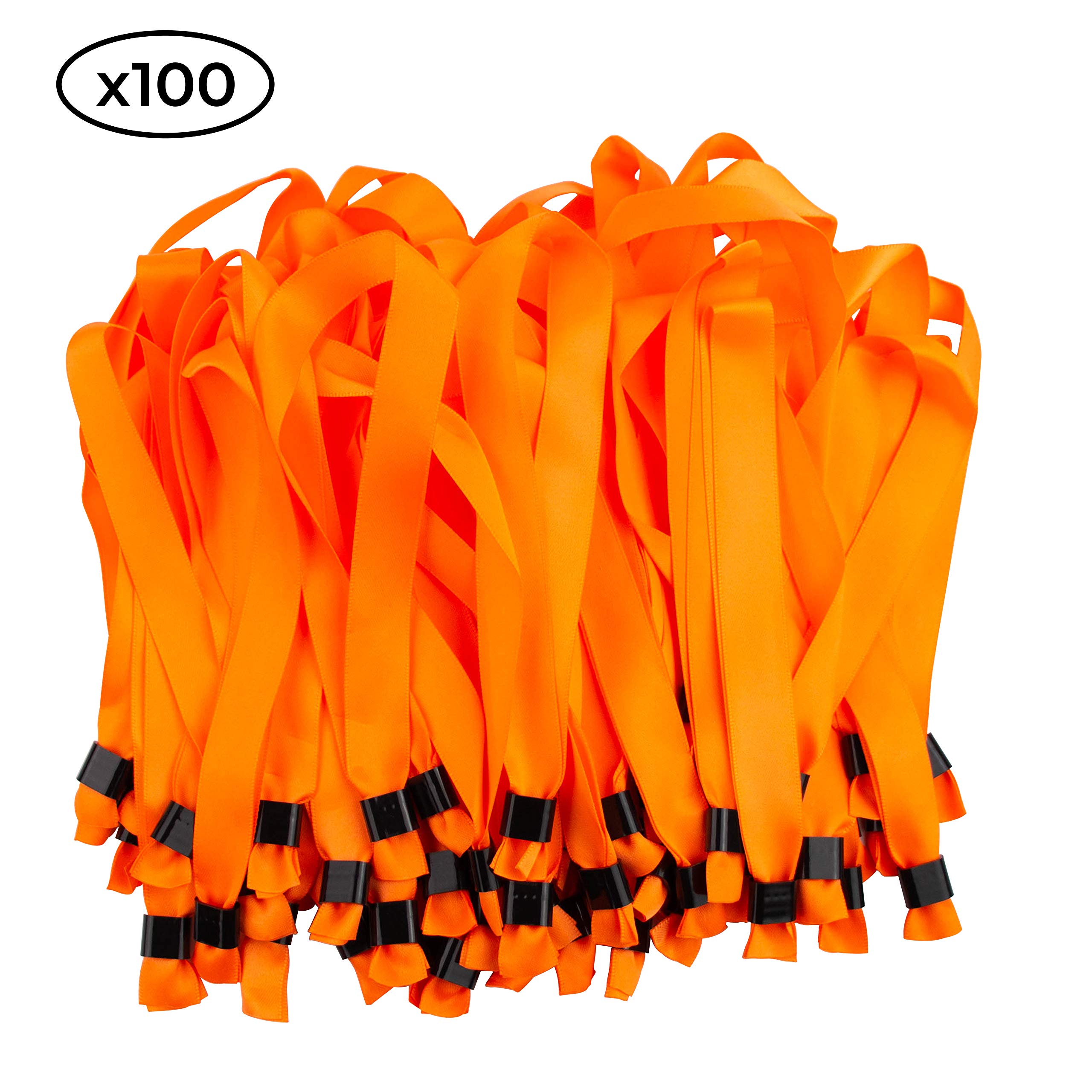 Lot De 20 Bracelets événementiels En Tissu Orange - Uxcell - Entrée Fête Jetables