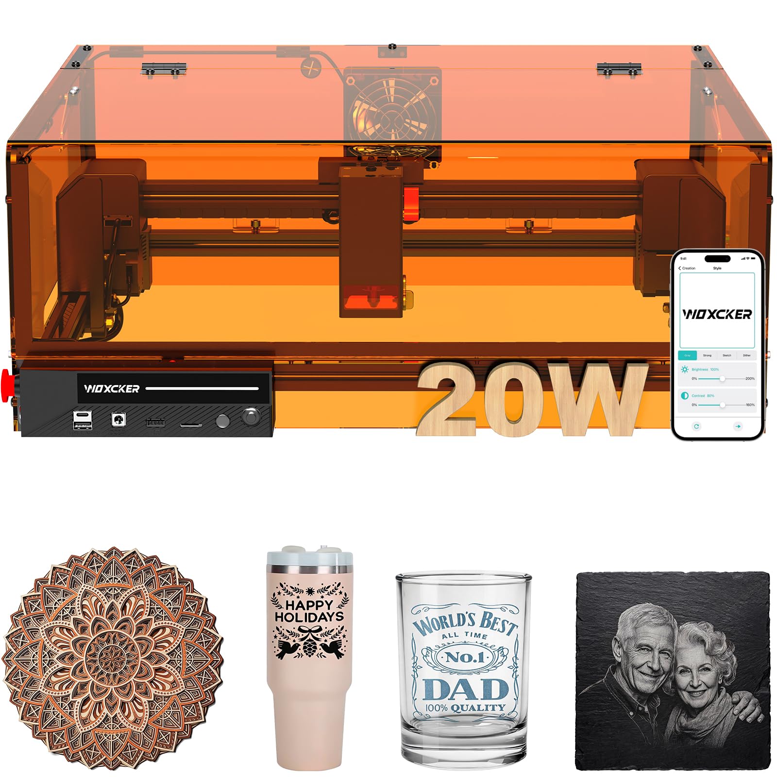 Photo 1 of Woxcker Laser Cutter and Engraver 20W, 300x300mm
