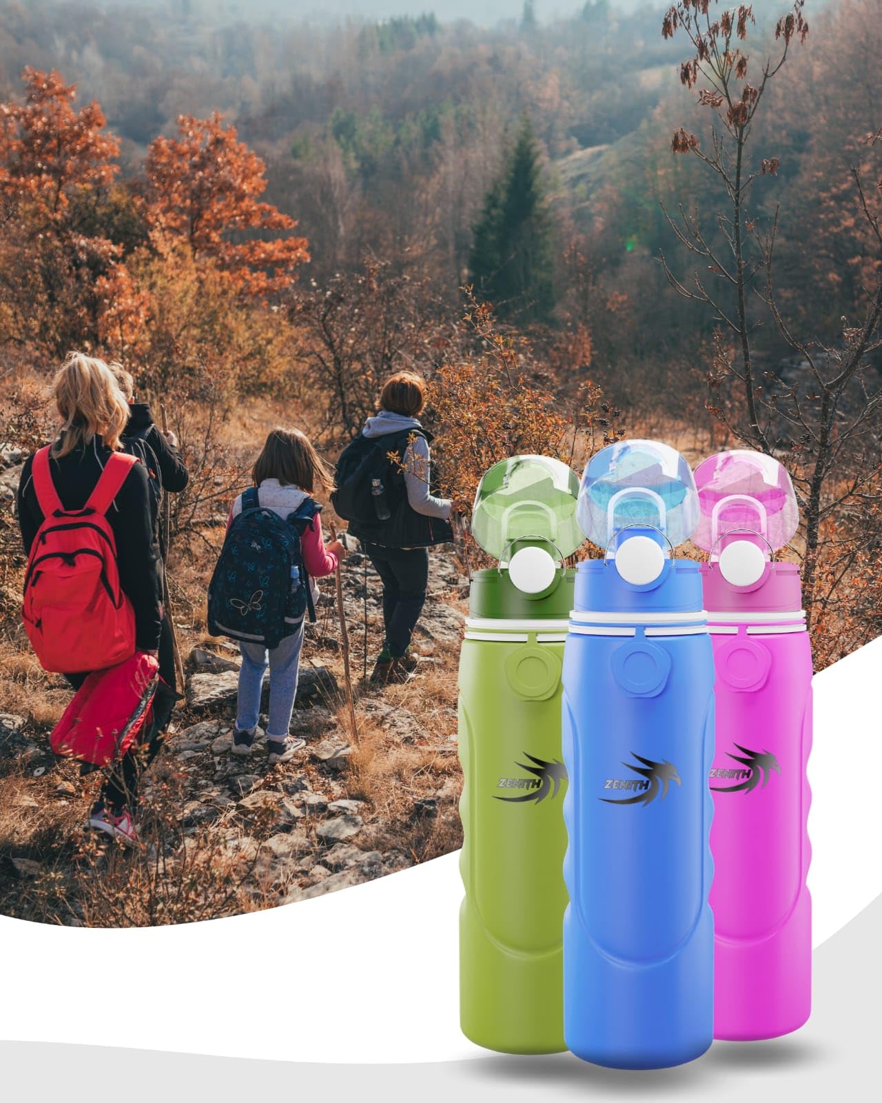 Speeron Bouteilles D'eau De Fitness: Bouteille D'eau Pliable Avec Fond Plat, Sans BPA, 500 Ml, Orange (bouteille à Boire Sport Sans BPA