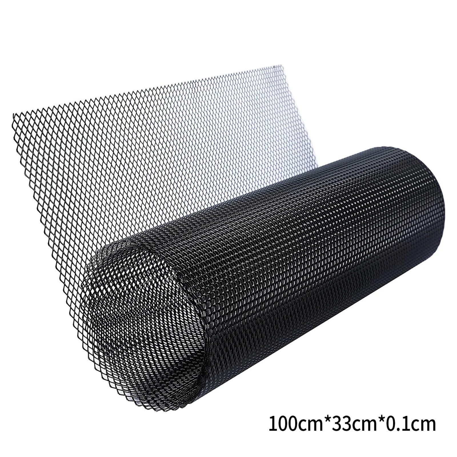 Siatka do grilla ze stopu aluminium lakierowanego, rolka, wkładka do grilla samochodowego, zderzak, otwór rombowy, czarna siatka do grilla samochodowego osłona chłodnicy(Deep Green)