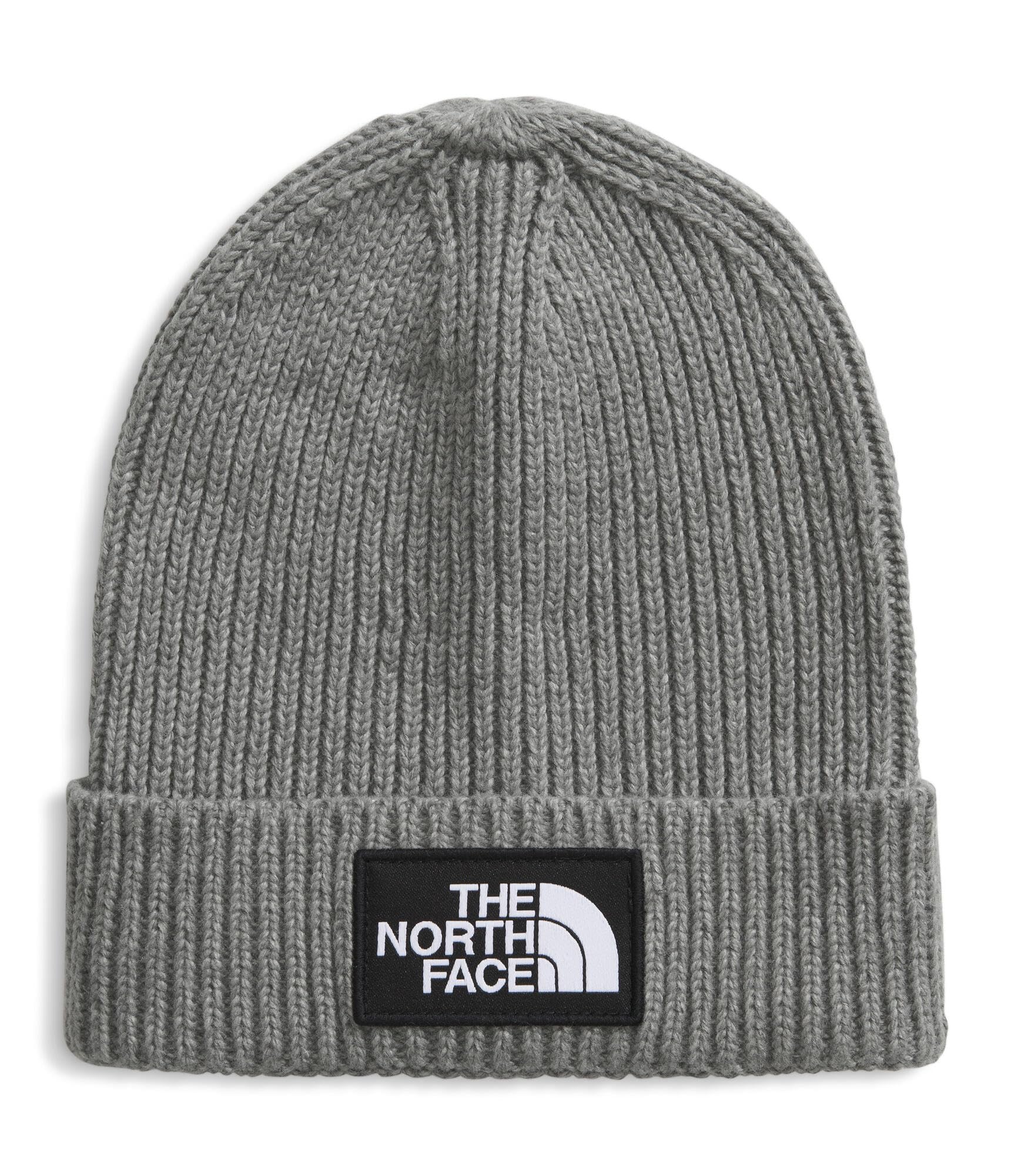 The North Face Boys Grey Box Logo Beanie , Sports Direct
