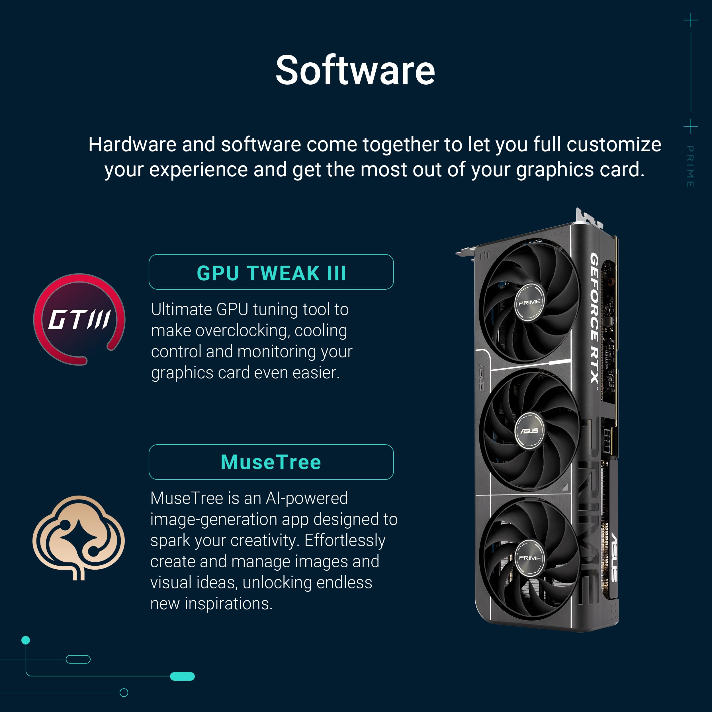 ASUS Prime GeForce RTX 5060 Ti 16GB GDDR7 OC Edition Graphics Card The SFF-Ready (PCIe 5.0, 16GB GDDR7, HDMI/DP 2.1, 2.5-Slot, Axial-Tech Fans, Dual BIOS)