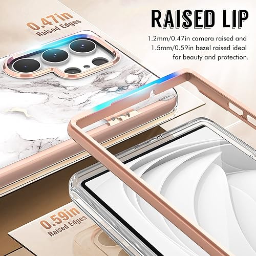 Miniatura 4 de Funda compatible con Samsung Galaxy S23 Ultra 5G, funda protectora delgada y elegante, protección de 360 grados, sin protector de pantalla