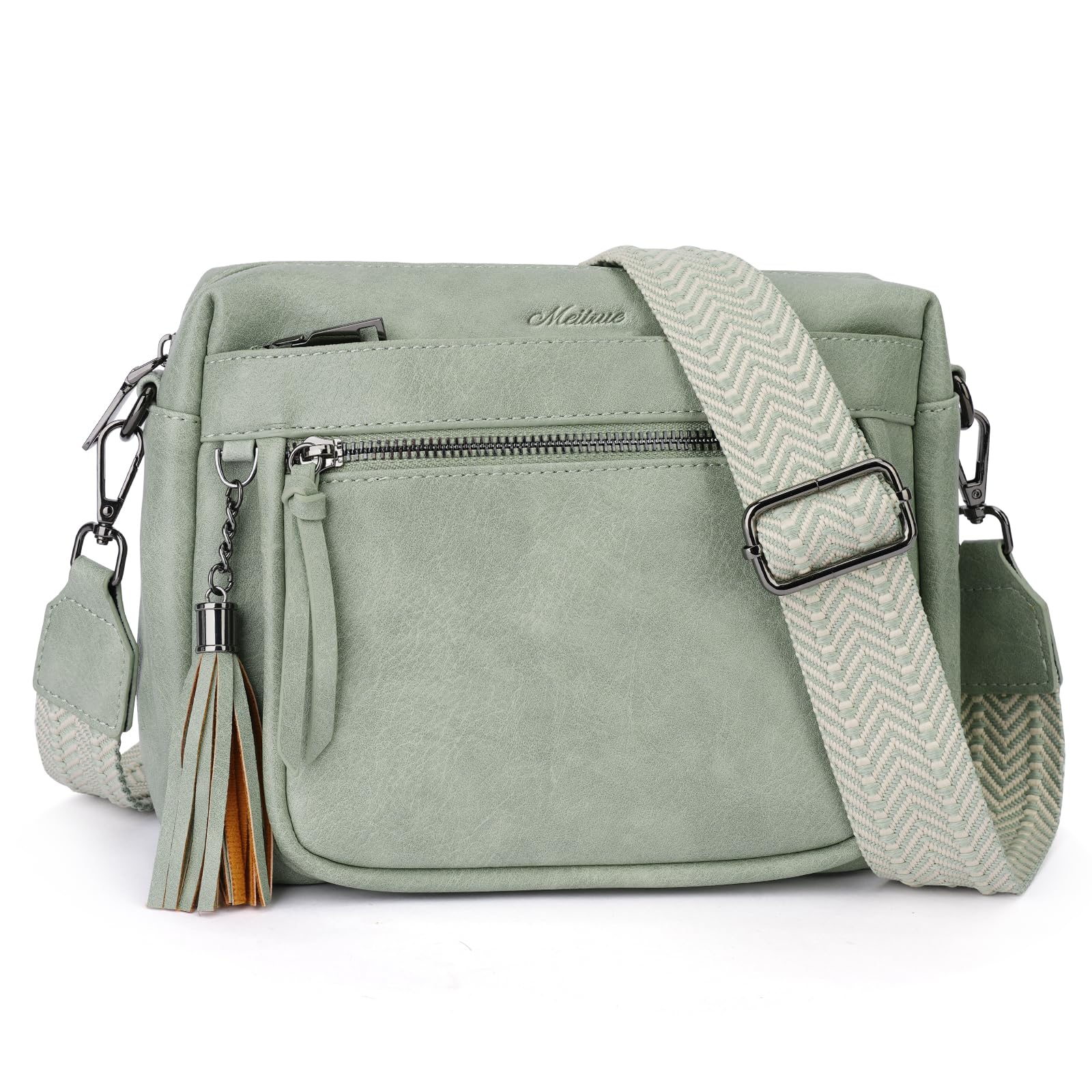 YOVIEE Crossbody Bags for Women Trendy Leather Crossbody Purse Shoulder Handbags Butterfly Design — view 8