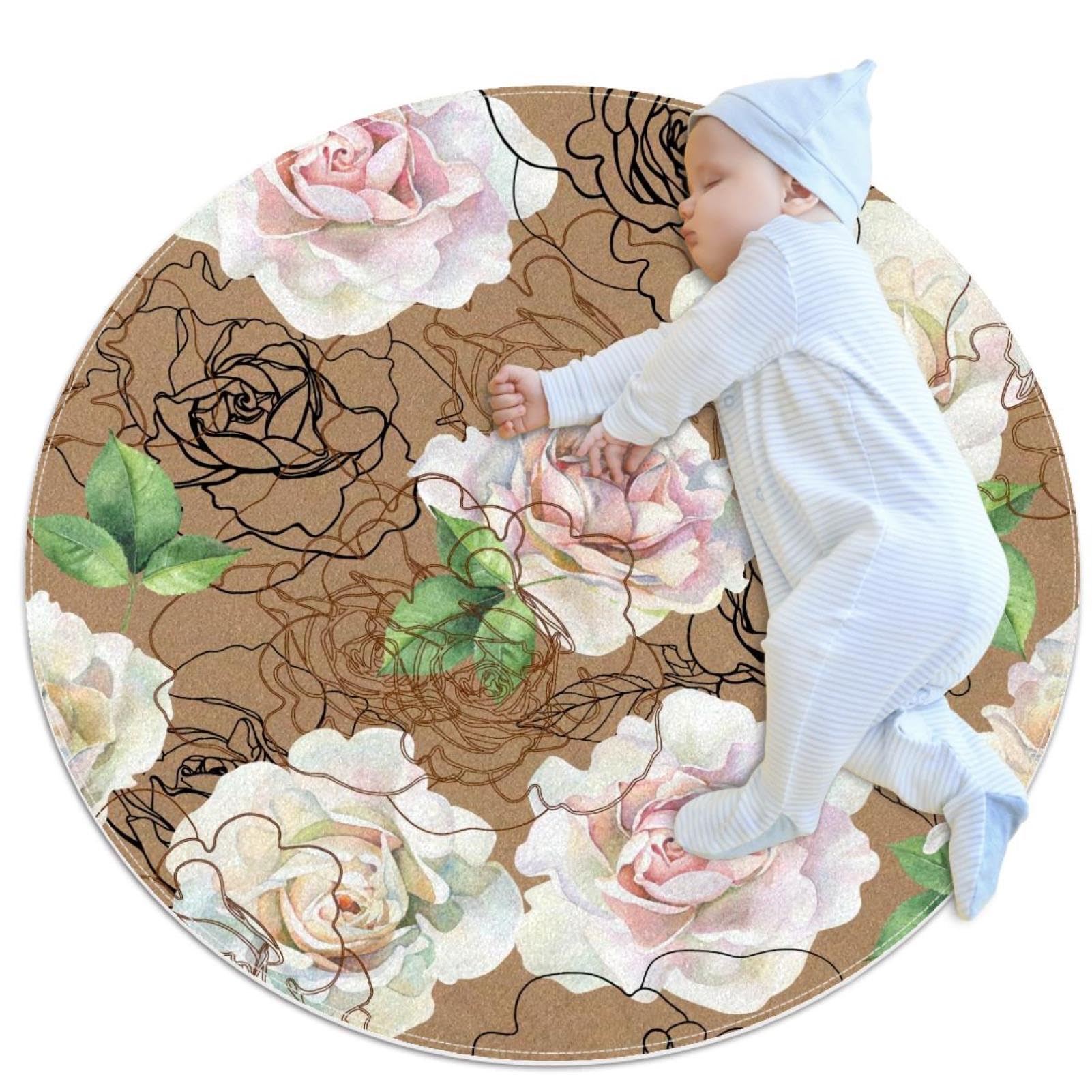 Tapis de bain rose et graphique pour réveiller la déco de votre chambre