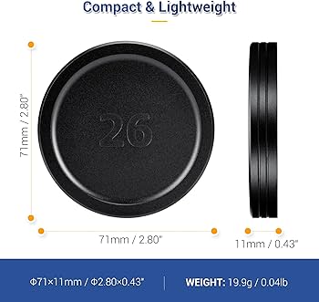 Amazon.com : Aluminium Alloy Lens Cover Cap for LUMIX S 26mm f8