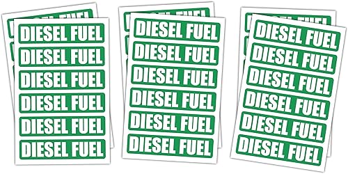 Miniatura 9 de 3M - Calcomanías reflectantes para combustible diésel, solo gasolina, combustible mixto, solo combustible mixto, calcomanías para camiones,