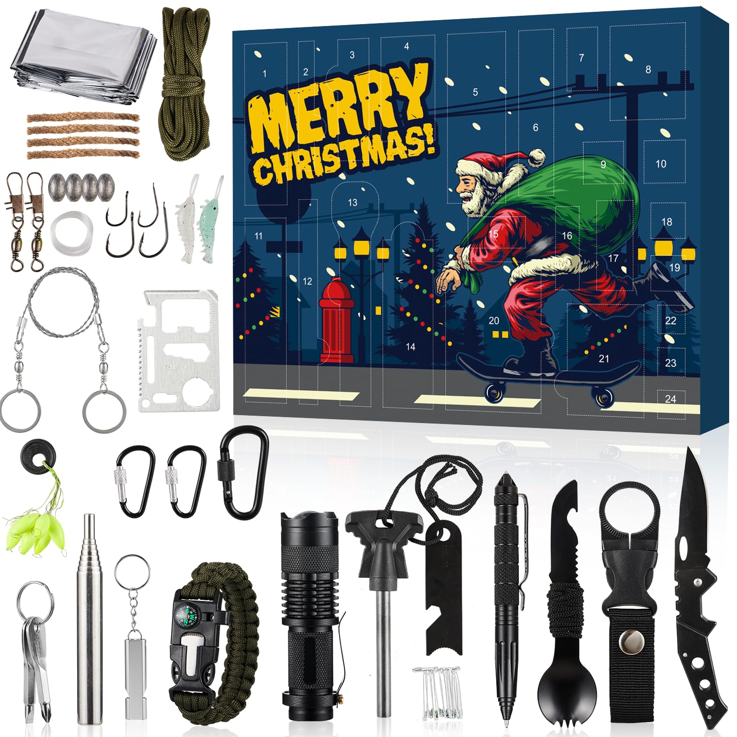 Amazon.com: Survival Kit Advent Calendar Adults Men, 24 Day