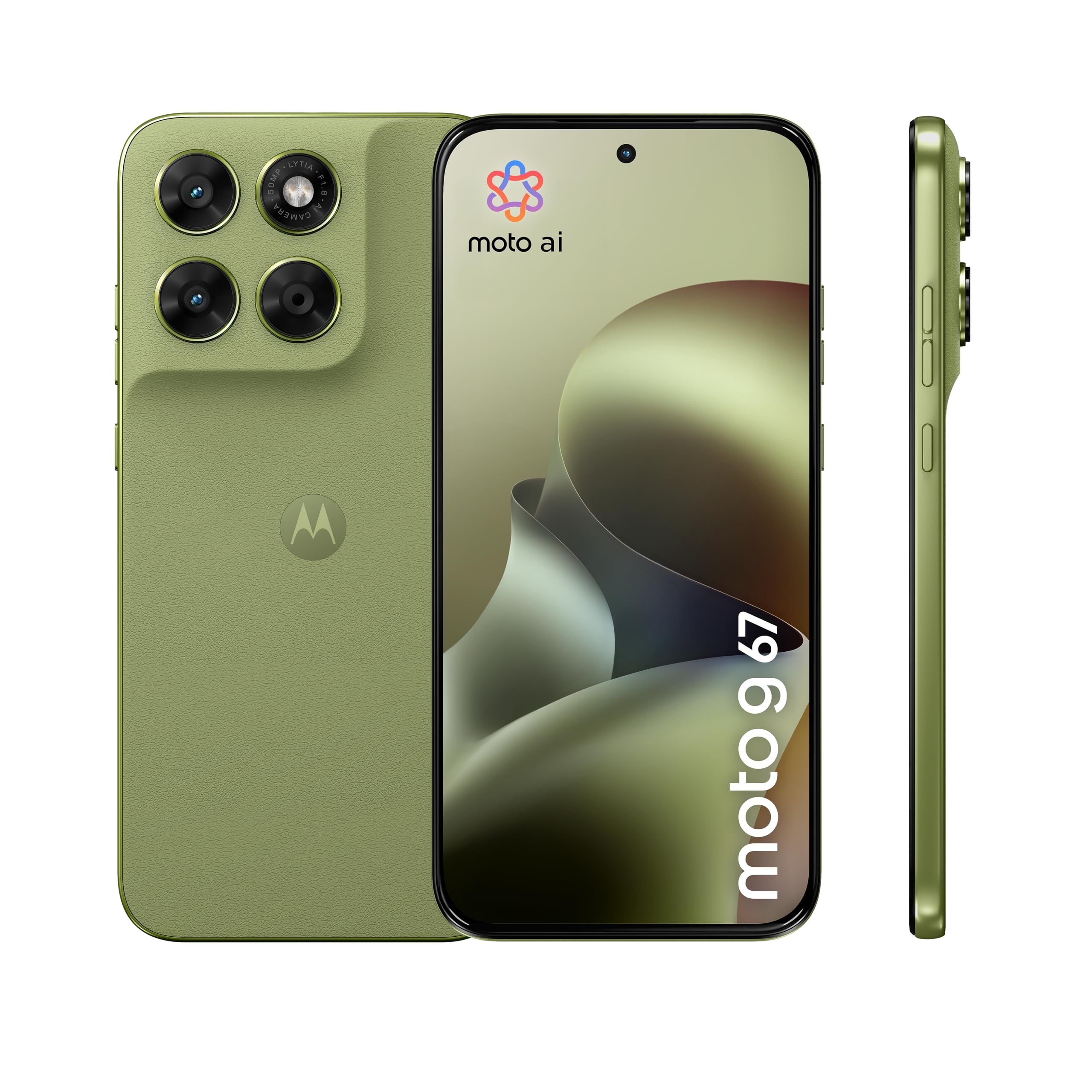 Motorola g67 4 256 5G, Nile (Vert) | Triple capteur 50MP, écran 6,78" pOLED, batterie longue durée 5200 mAH