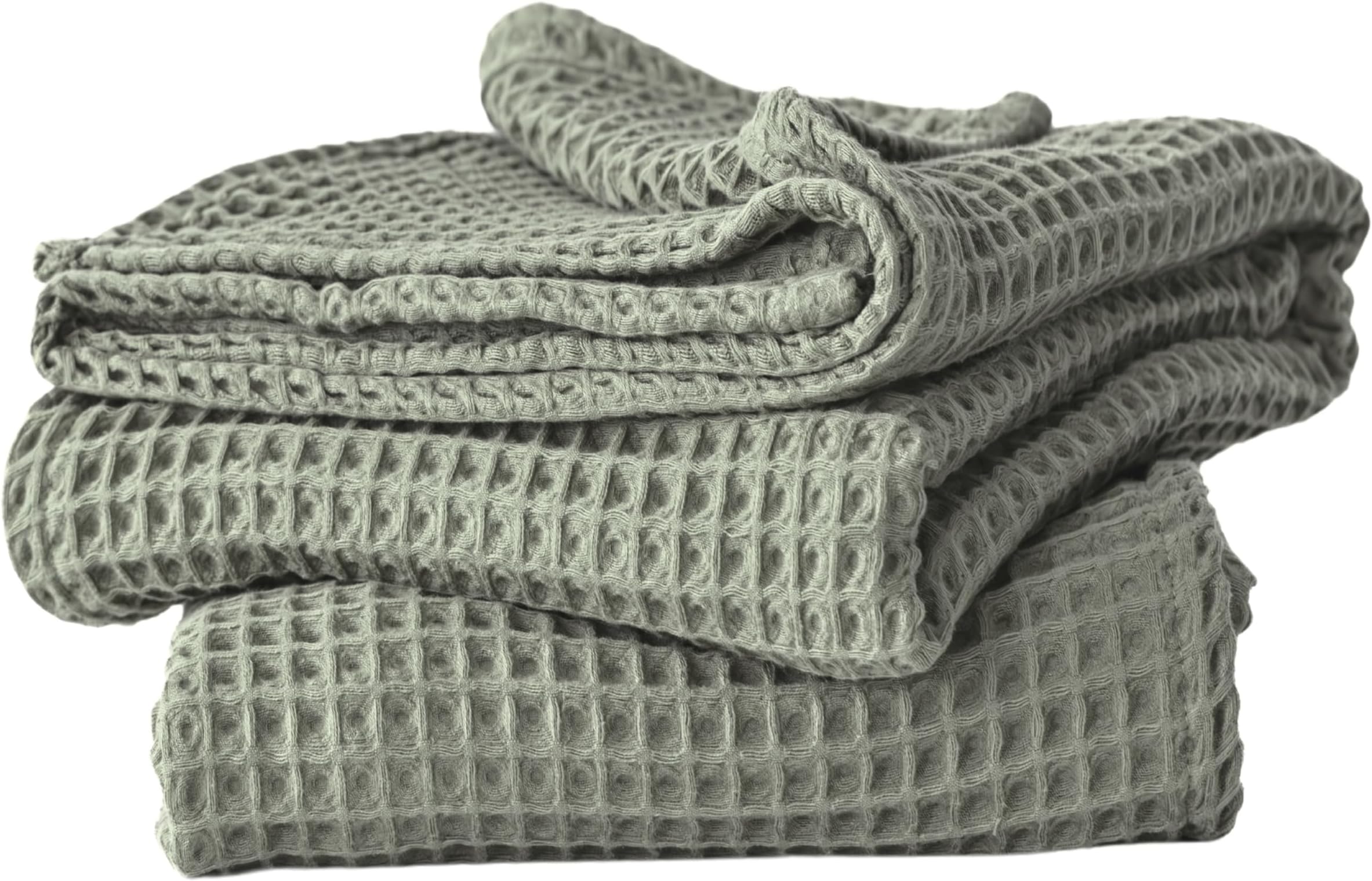 Amazon.com: sea me at home Waffle Bath Sheet 100% Turkish Cotton ...