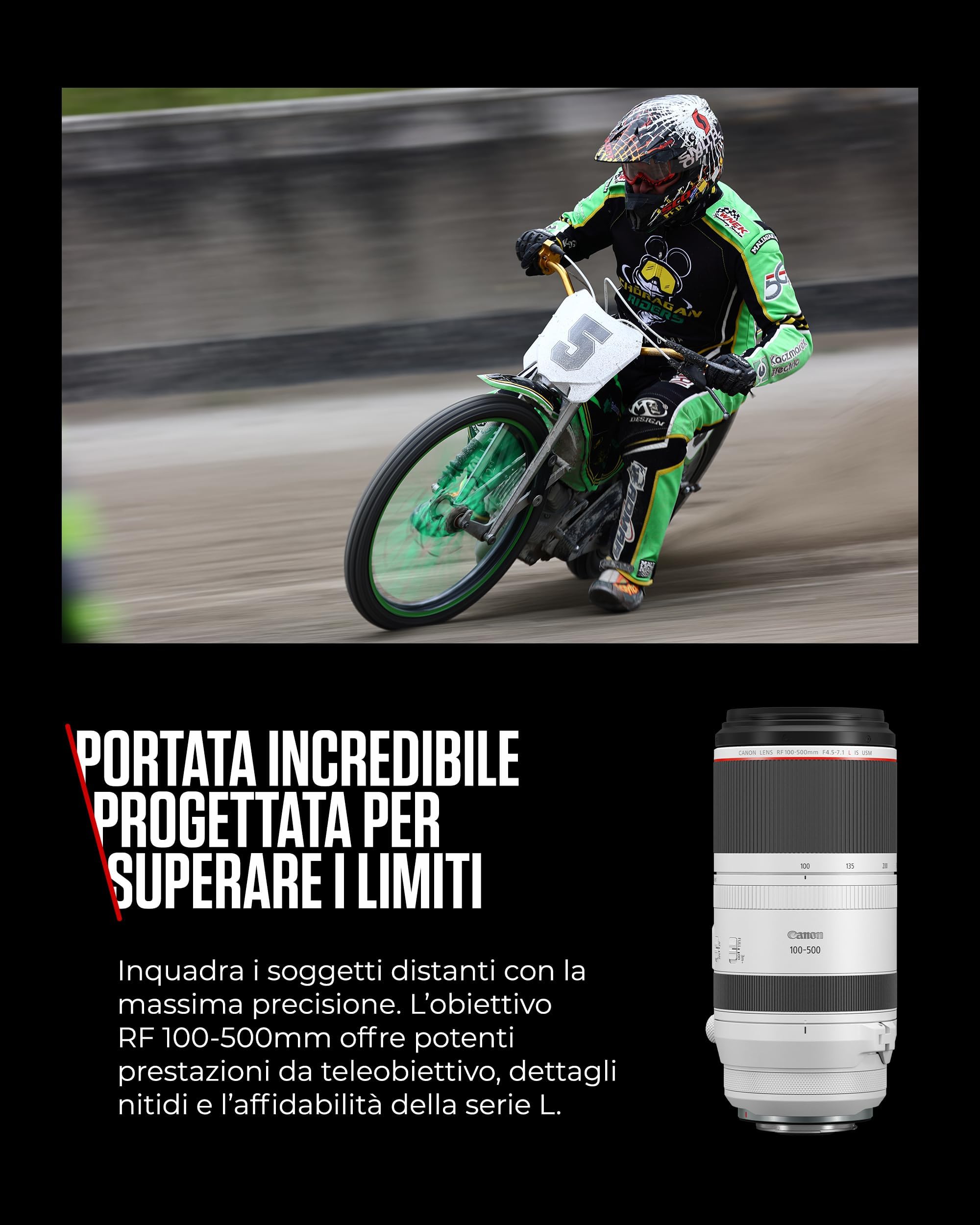 Canon RF 100-500mm F4.5-7.1L IS USM Obiettivo