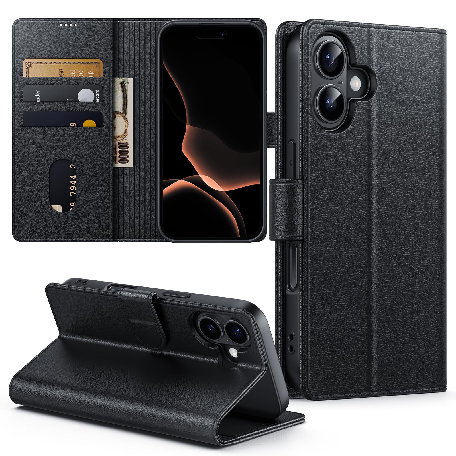 レザー 高級スマホケース Amazon.co.jp: NIMASO iPhone 16 ケース 手帳型 財布型 PUレザーケース
