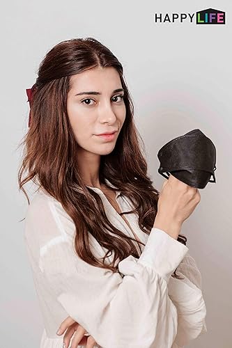 Miniatura 6 de TK FASHION MASK Paquete de 10 mascarillas KF94 negras, filtro de 4 capas, fabricadas en Corea