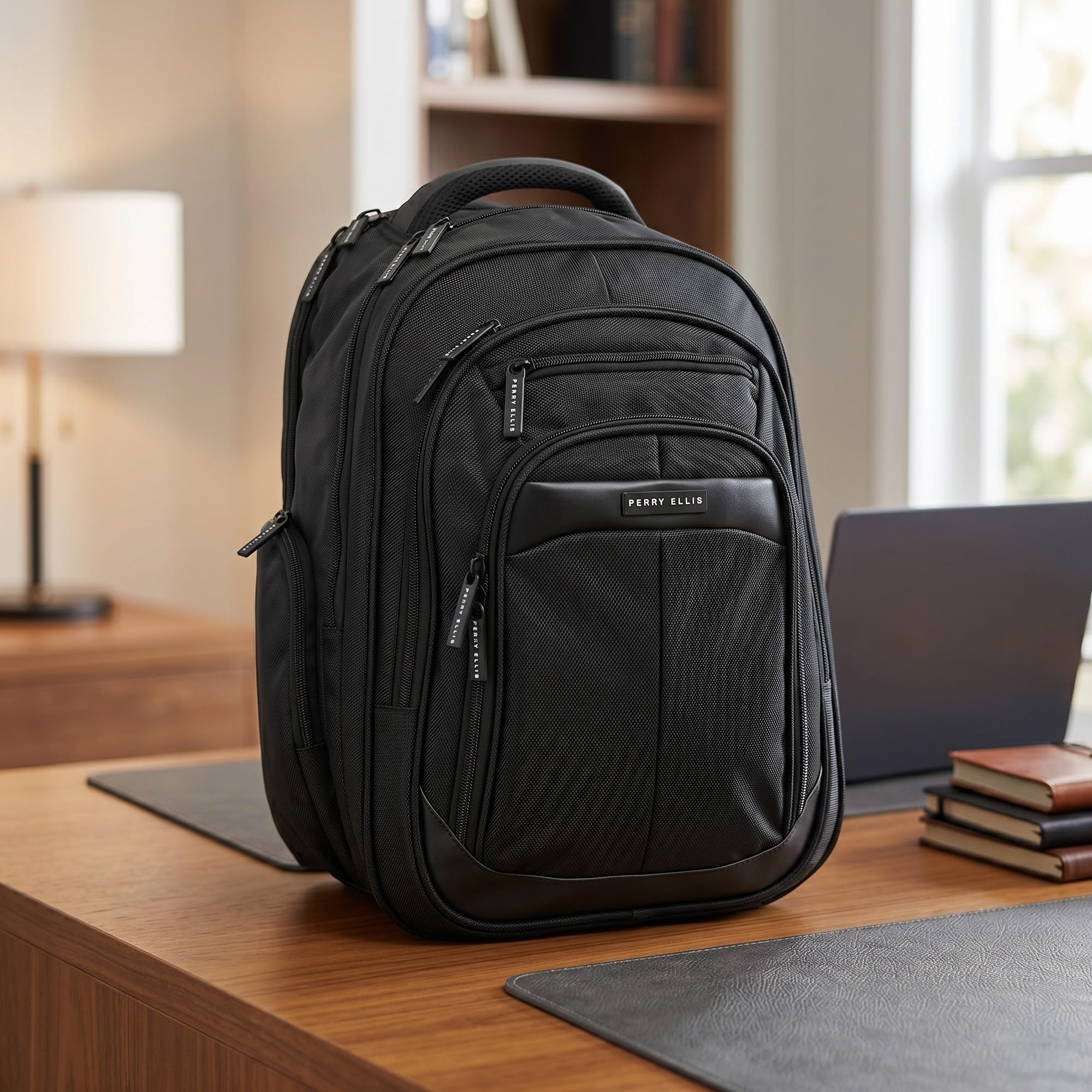 Perry Ellis M140 - Mochila de viaje de negocios para laptop o tablet