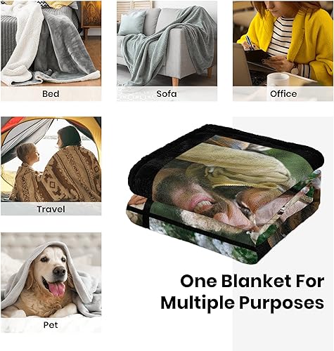 Miniatura 4 de Youltar Regalos para el Día del Padre, manta personalizada con fotos, regalos para papá de parte de hija e hijo, manta con fotos personalizadas,