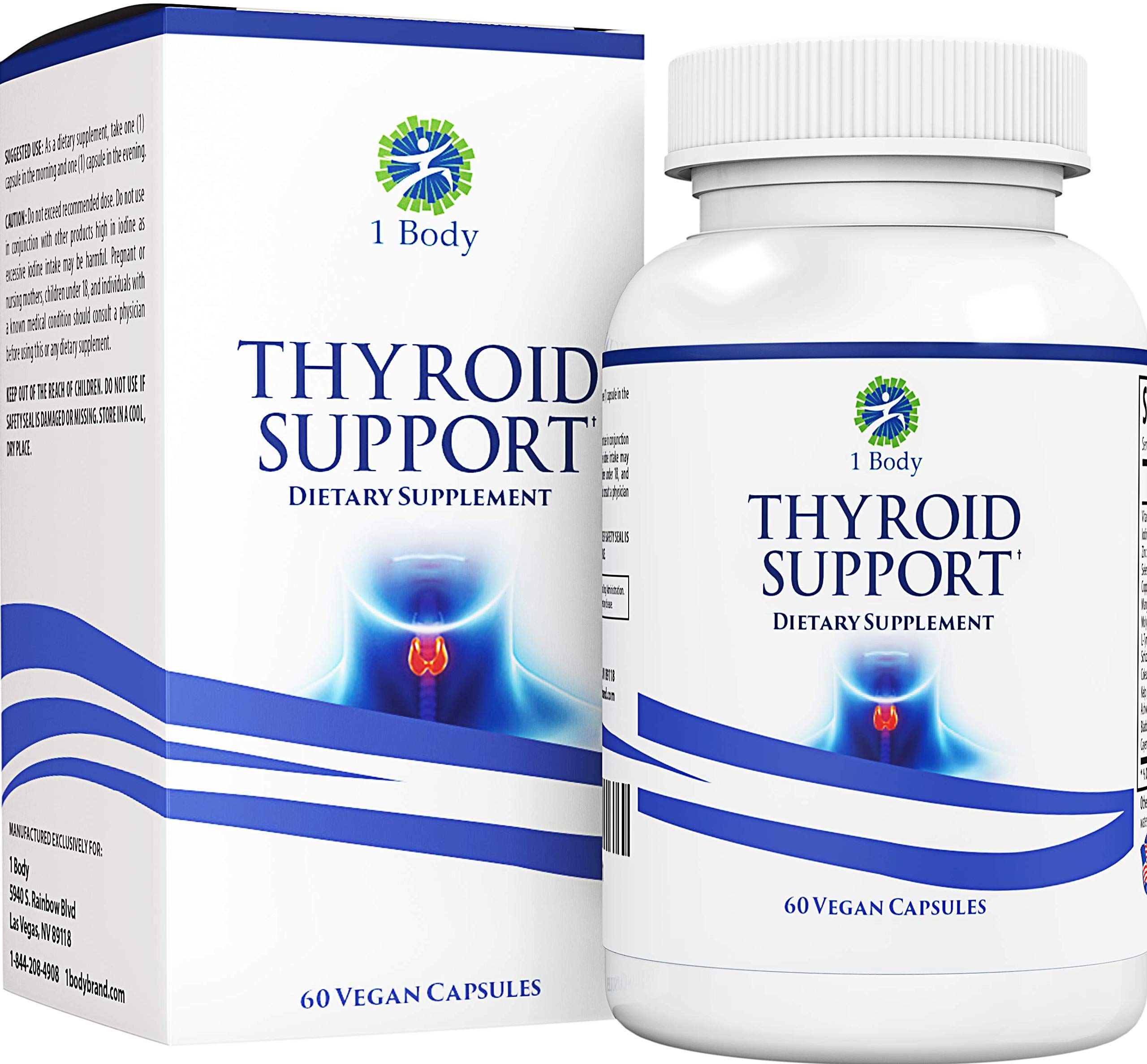 Thyroid Support Supplement with Iodine Energy & Focus Formula