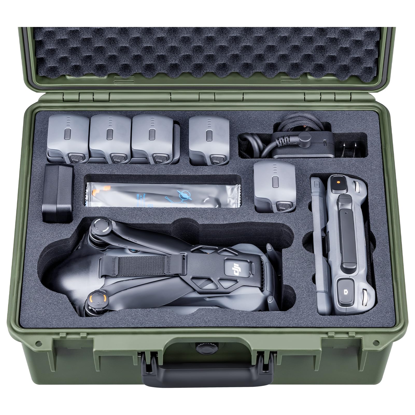 Lykus Titan M400 Waterproof Hard Case for DJI Mavic 4 Pro, DJI RC Pro 2/RC2, Fits up to 6 Batteries and Accessories in Fly More Combo/Creator Combo [