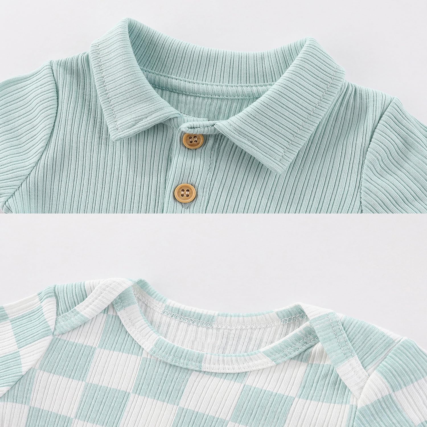 Newborn Baby Short Sleeve Bodysuits Cotton One-Piece Baby Boy Girl Clothes 5-Pack - Image 3