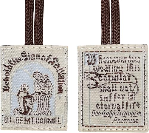 TALPGOD Escapularios Católicos, Escapulario Marrón de Nuestra Señora del Monte Carmelo, Escapularios Católicos Escapularios Católicos Regalo
