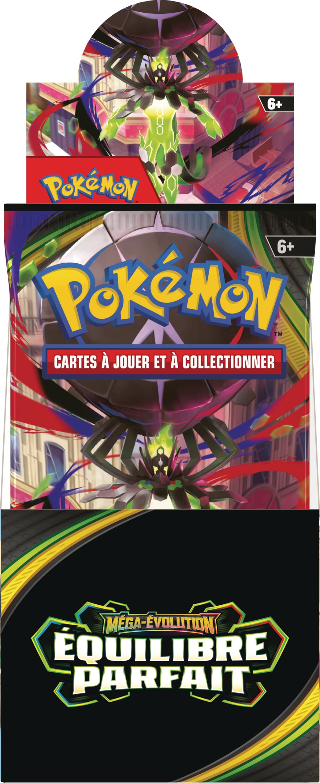 Pokémon : présentoir de boosters Méga-Évolution – Équilibre Parfait (18 boosters) du JCC Pokémon