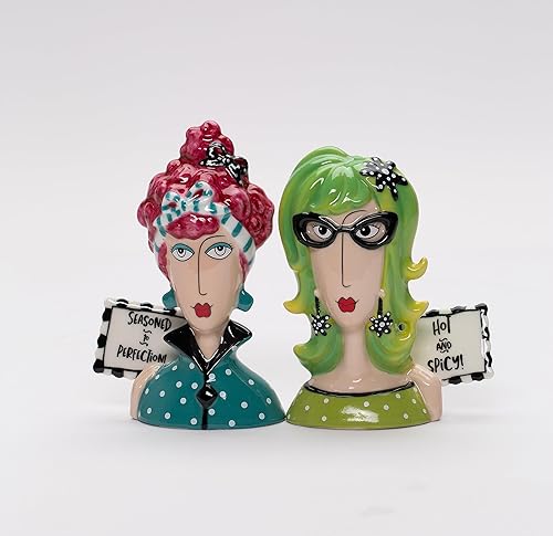Miniatura 8 de Joey, coctelera de sal y pimienta picante de Dollymama's Lady Perfection, 4-7/8 pulgadas de alto