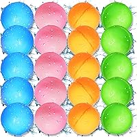 Vista 1 de SOPPYCID - 20 globos de agua reutilizables, juguetes de piscina y playa para niños, diversión de verano al aire libre, juguetes de agua para niños