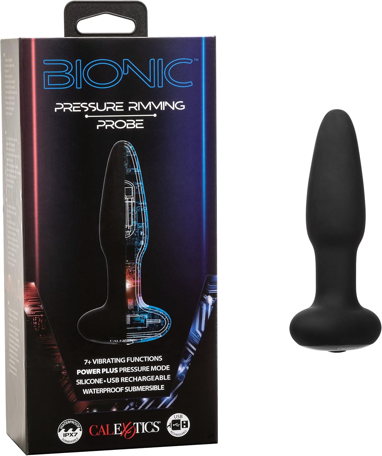 CalExotics Bionic Pressure Rimming Probe Anal Butt Plug Vibrator - SE-0850-05-3