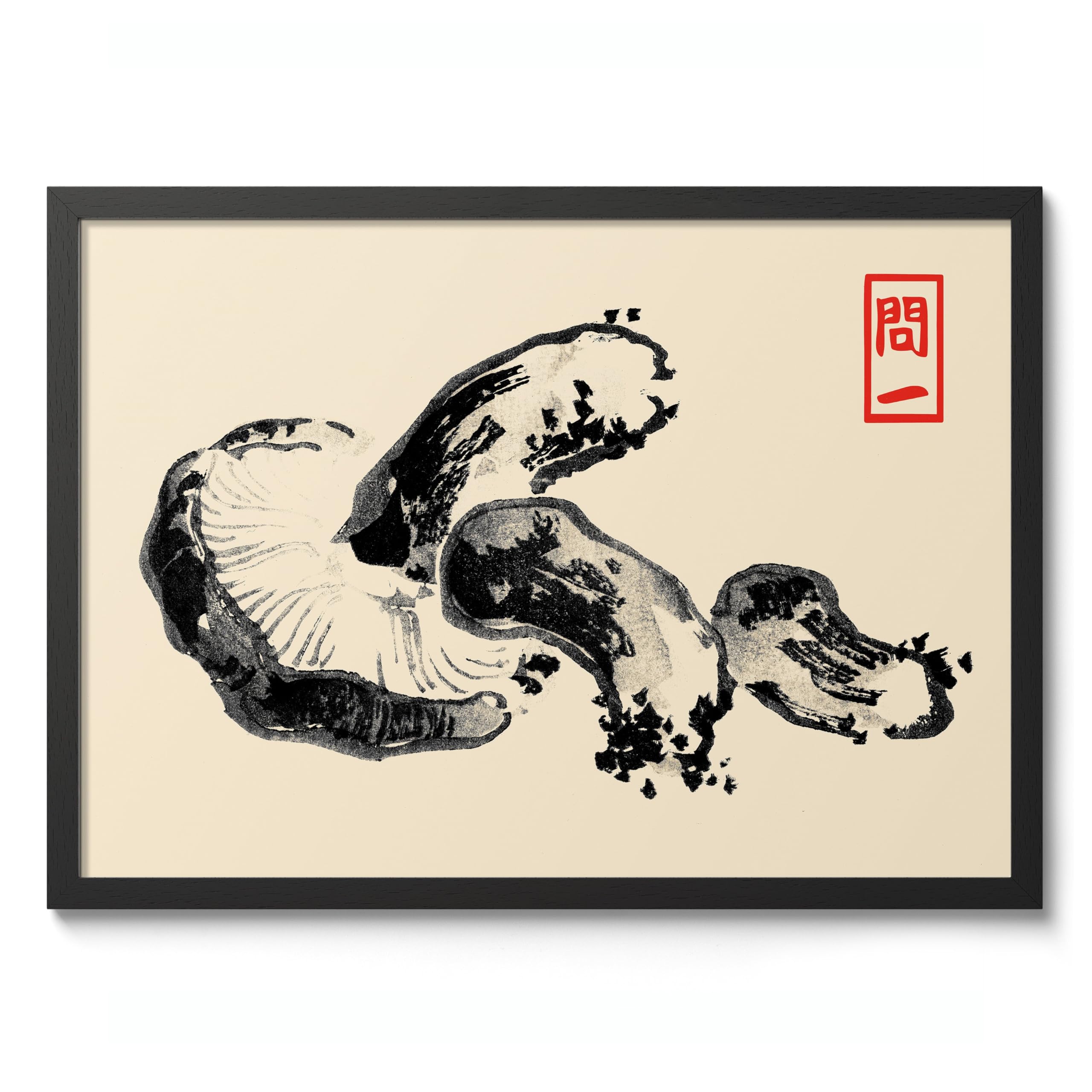 Matsumoto Hoji Sad Frog Poster, Japansese Art Woodblock Ukiyo-e Print, Framed Japanese Wall Art, Archival Matte, A4 (Print Only) - 29.7x21cm — view 28