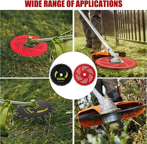 Miniatura 7 de Gashwer Cuchillas con punta de carburo de 9 x 36 dientes y cuchillas redondas de acero al carbono de 9 x 20T con adaptador universal compatible con