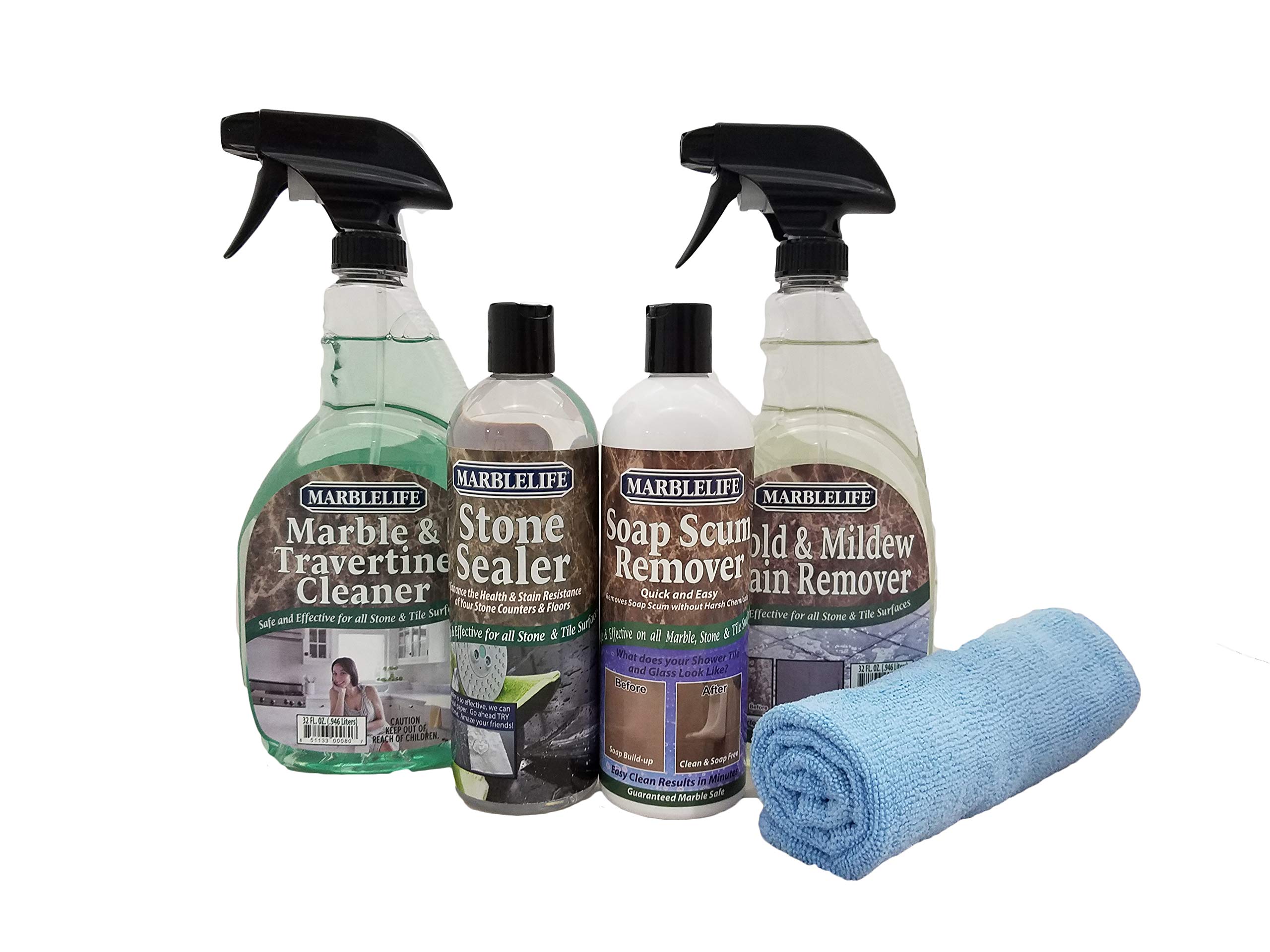 Marblelife Stone Shower Kit – Clean & Seal – (MTC-41150, MMSR-41190, SSR-41200, SSL-41230, MFT-55225)