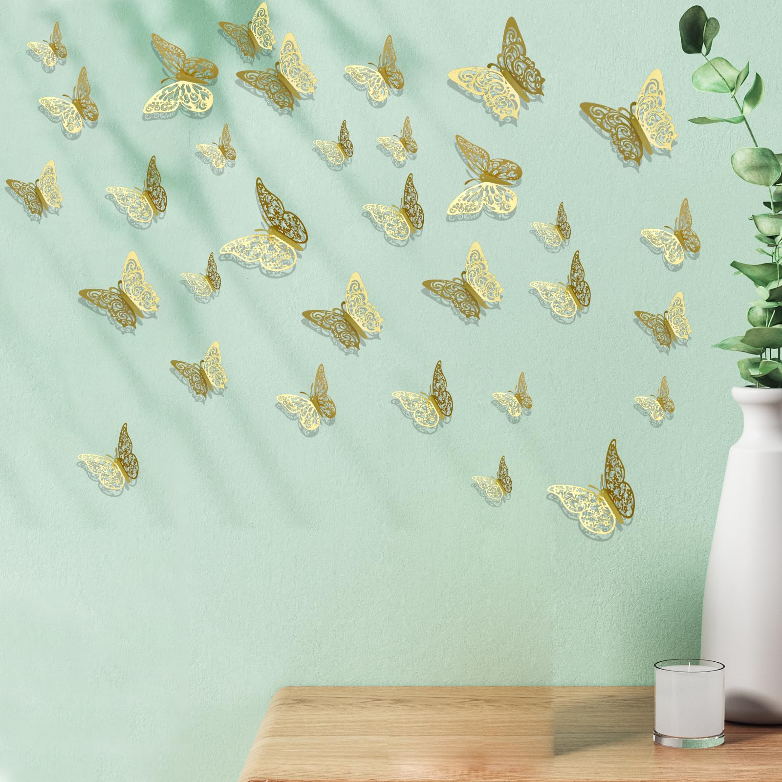 Adesivi Murali Fatati Per Cameretta | Graz Design Con Fate, Fiori E Farfalle, Rosa, 30x90 Cm - 4